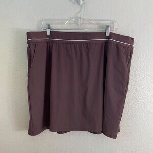 NEW Soybu Womens Plus XXL Resort Skort Purple Athletic Pull on